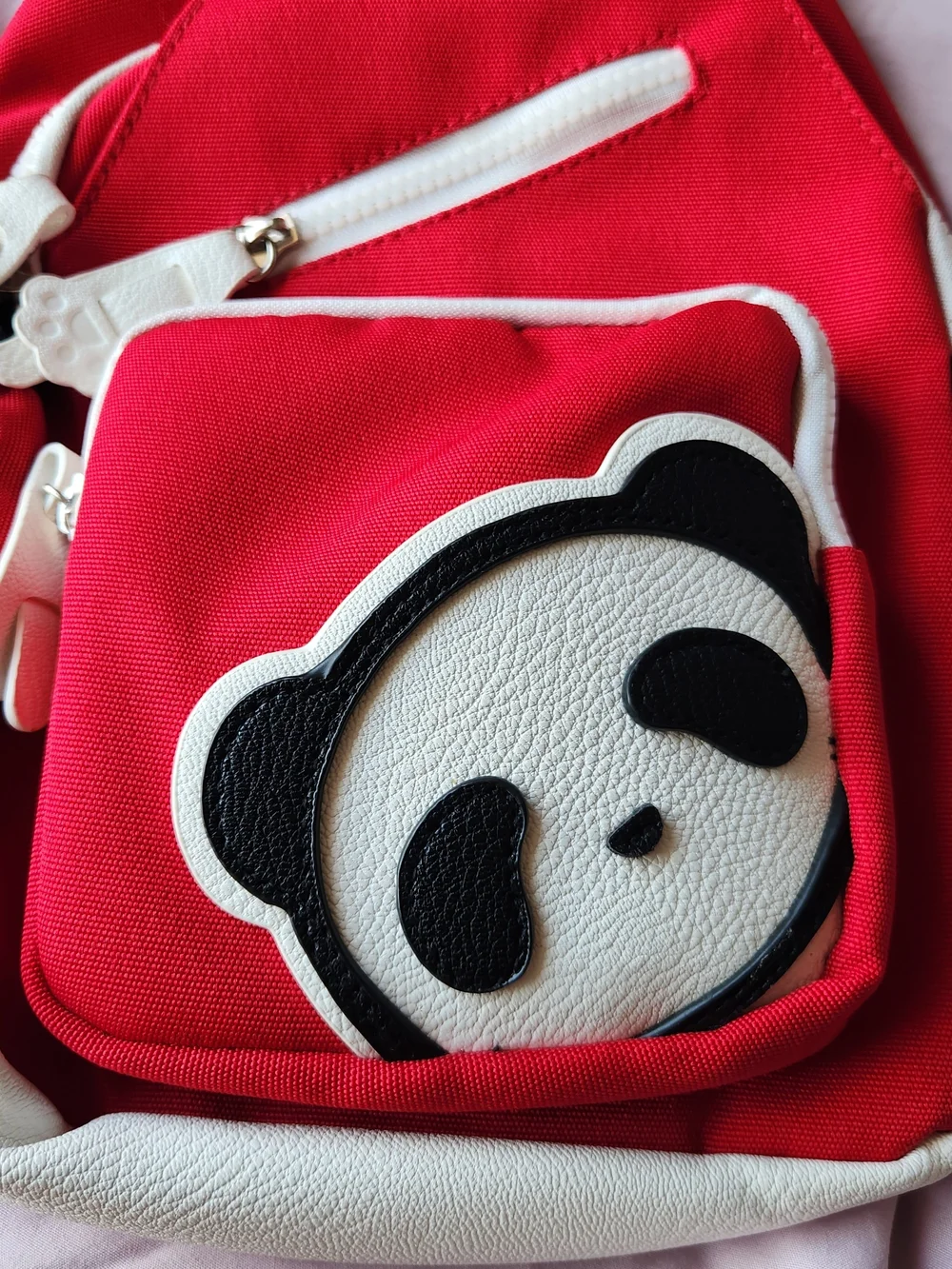 RARE Panda House Red Crossbody Sling Bag